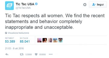 Tic Tac turns down Trump: “Respect for all women”