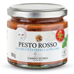 RED PESTO WITH FRESH RICOTTA CHEESE