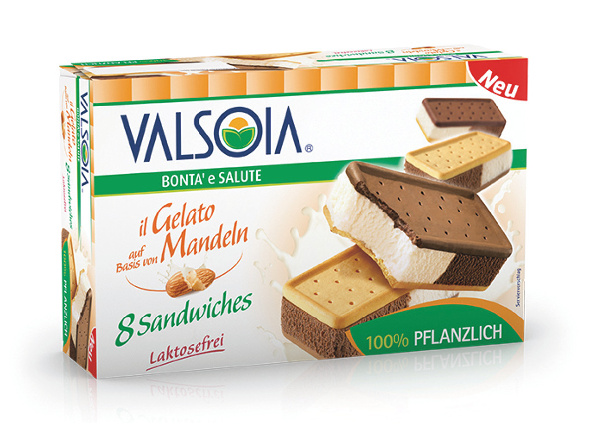 Valsoia, “Il Gelato auf basis von mandeln”