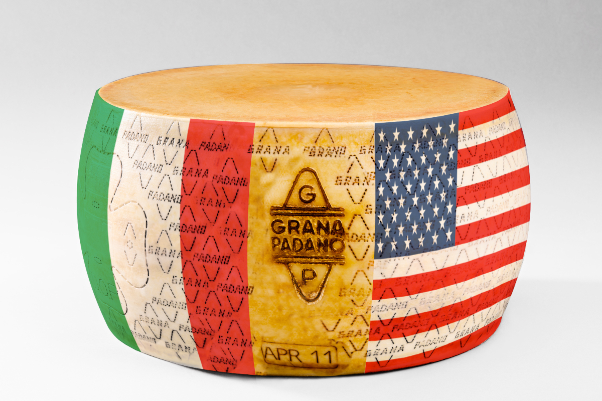 Grana Padano PDO-USA wheel